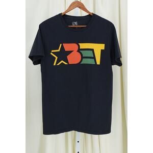 BET 1989 - 2001 Men's Vintage Style Logo Black 100% Cotton Graphic T-Shirt SZ S